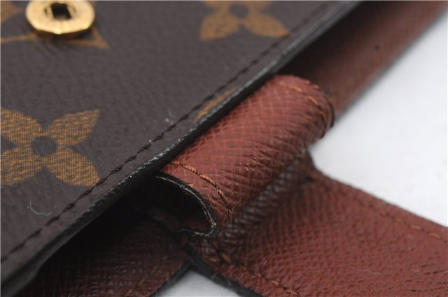 Authentic LOUIS VUITTON Monogram Agenda MM Day Planner Cover R20004 LV 7839C