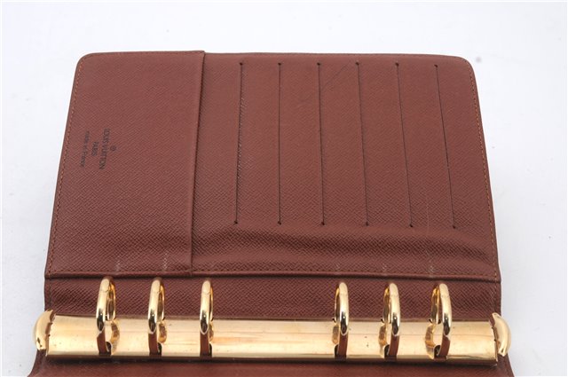 Authentic LOUIS VUITTON Monogram Agenda MM Day Planner Cover R20004 LV 7839C