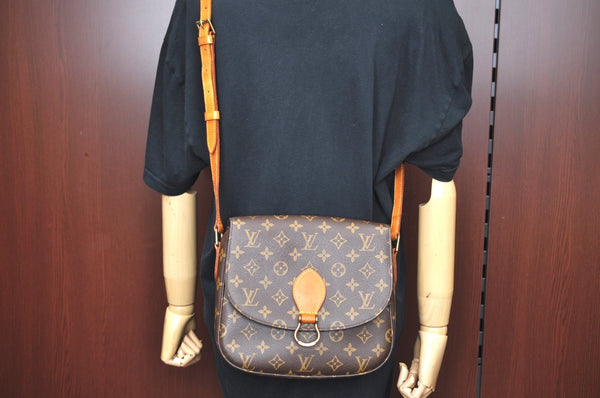 Authentic Louis Vuitton Monogram Saint Cloud GM M51242 Shoulder Cross Bag 7839F