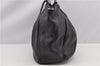 Authentic PRADA Cervo Antik Leather 2Way Shoulder Tote Bag BN1718 Black 7840F