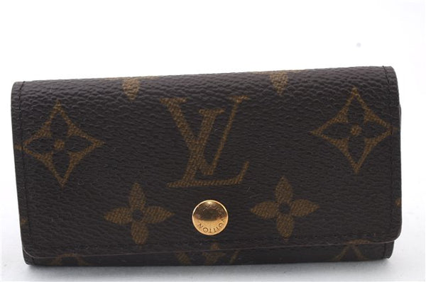 Authentic LOUIS VUITTON Monogram Multicles 4 Four Hooks Key Case M62631 LV 7841C