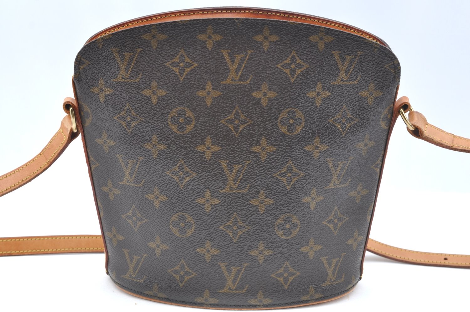 Authentic Louis Vuitton Monogram Drouot Shoulder Cross Body Bag M51290 LV 7841I