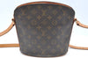 Authentic Louis Vuitton Monogram Drouot Shoulder Cross Body Bag M51290 LV 7841I