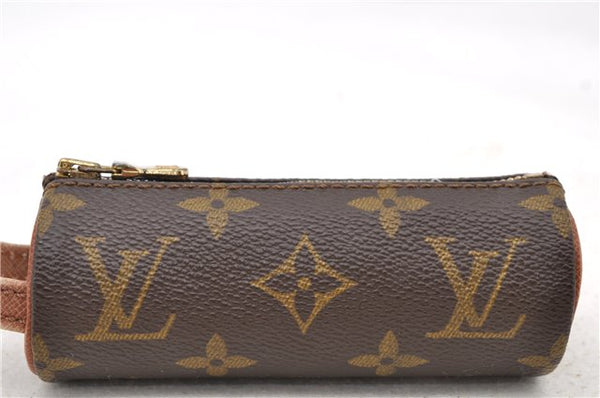 Authentic LOUIS VUITTON Monogram Etui 3 Golf Ball Case M58249 LV 7842C