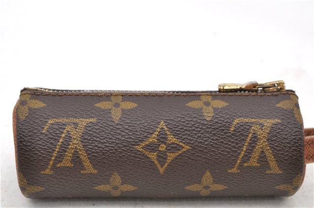 Authentic LOUIS VUITTON Monogram Etui 3 Golf Ball Case M58249 LV 7842C