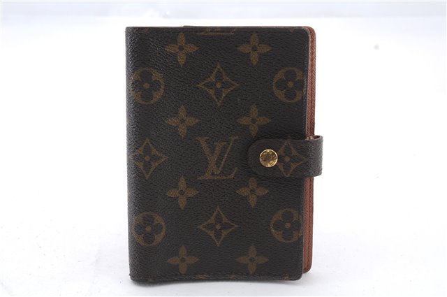 Authentic LOUIS VUITTON Monogram Agenda PM Day Planner Cover R20005 LV 7843C