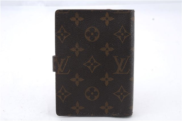 Authentic LOUIS VUITTON Monogram Agenda PM Day Planner Cover R20005 LV 7843C