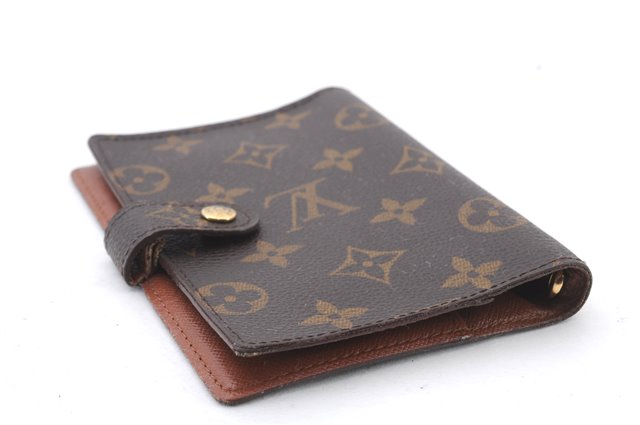 Authentic LOUIS VUITTON Monogram Agenda PM Day Planner Cover R20005 LV 7843C