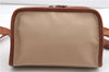 Authentic BURBERRY Vintage Canvas Leather Shoulder Cross Body Bag Beige 7844F