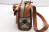 Authentic BURBERRY Vintage Canvas Leather Shoulder Cross Body Bag Beige 7844F