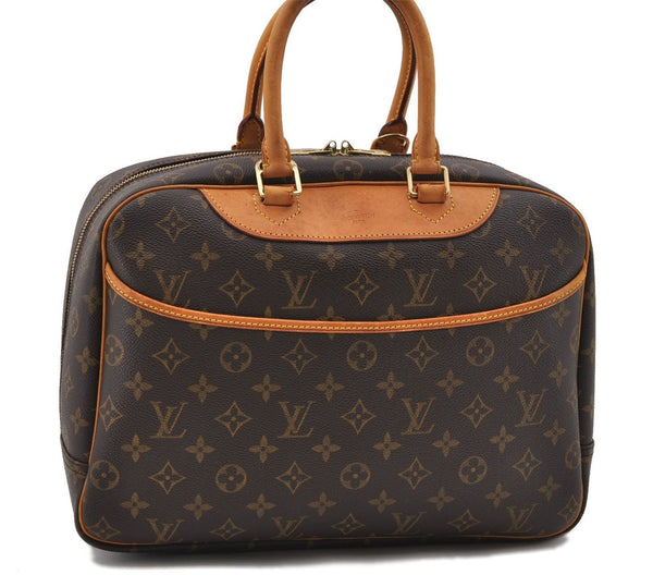 Authentic LOUIS VUITTON Monogram Deauville Hand Bag Purse M47270 LV 7845C