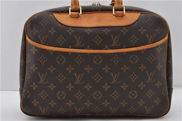 Authentic LOUIS VUITTON Monogram Deauville Hand Bag Purse M47270 LV 7845C