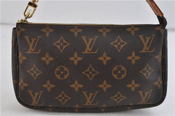 Authentic LOUIS VUITTON Monogram Pochette Accessoires Pouch M51980 LV 7850C