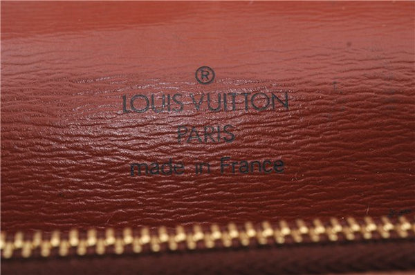 Authentic LOUIS VUITTON Epi Concorde Hand Bag Purse Brown M52133 LV 7851C