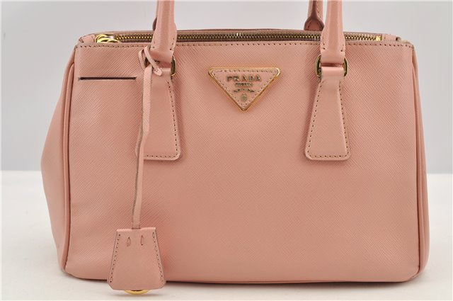 Authentic PRADA Saffiano Lux Leather 2Way Shoulder Hand Bag BN2316 Pink 7853F