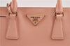 Authentic PRADA Saffiano Lux Leather 2Way Shoulder Hand Bag BN2316 Pink 7853F