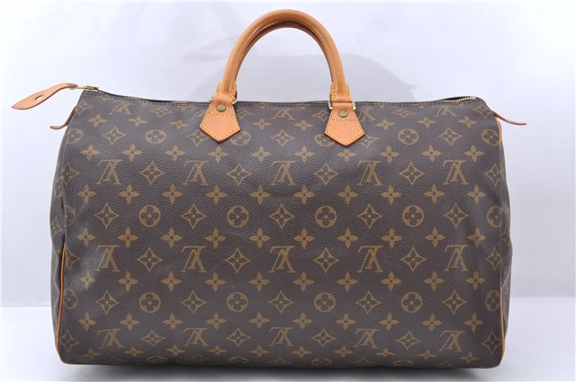 Authentic LOUIS VUITTON Monogram Speedy 40 Hand Bag M41522 LV 7854C