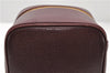 Authentic CHANEL Caviar Skin Vanity Cosmetic Bag Bordeaux Red 7855C