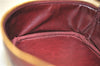 Authentic CHANEL Caviar Skin Vanity Cosmetic Bag Bordeaux Red 7855C