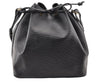Authentic Louis Vuitton Epi Petit Noe Shoulder Drawstring Bag M59012 Black 7855I