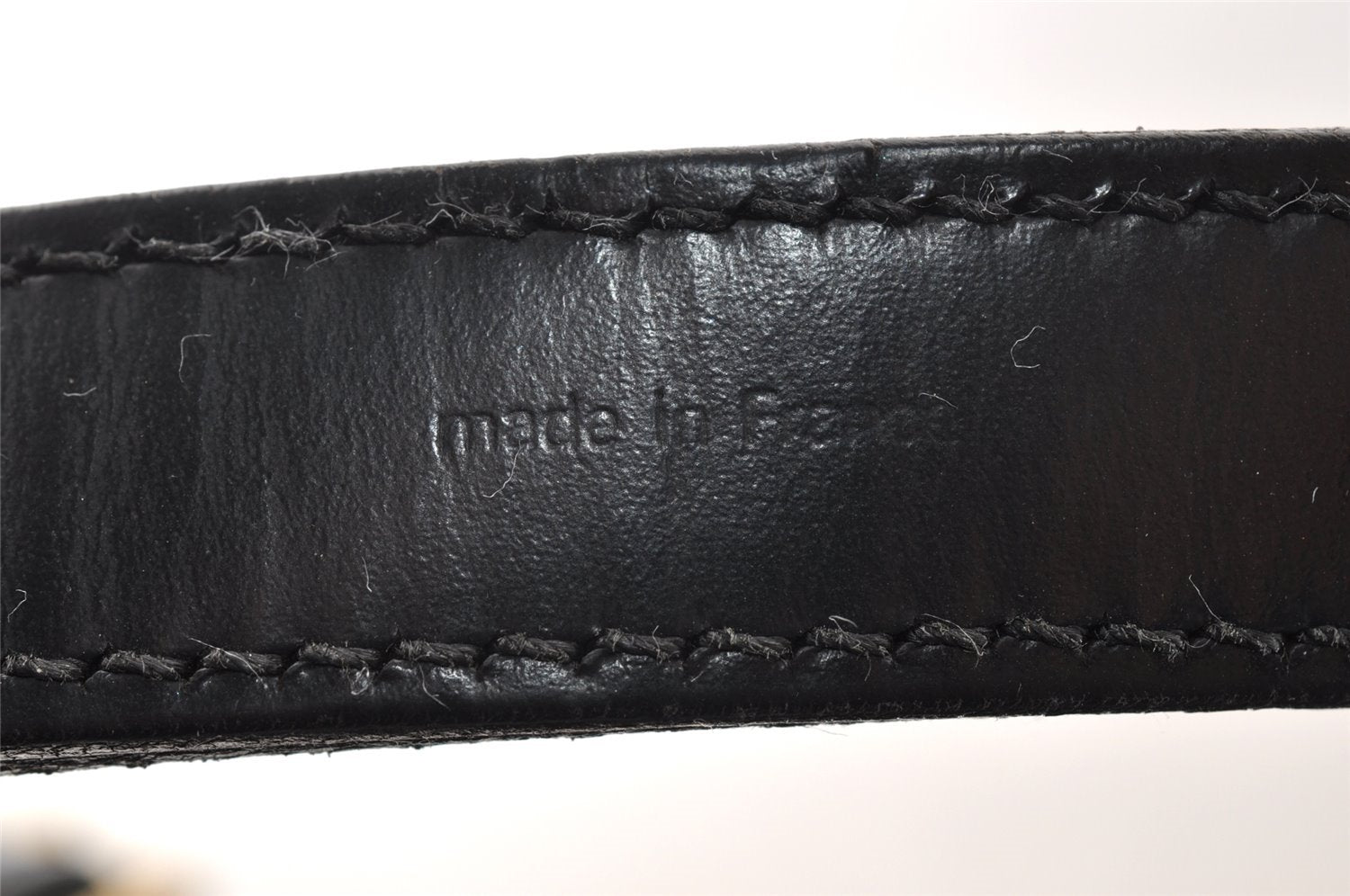 Authentic Louis Vuitton Epi Petit Noe Shoulder Drawstring Bag M59012 Black 7855I