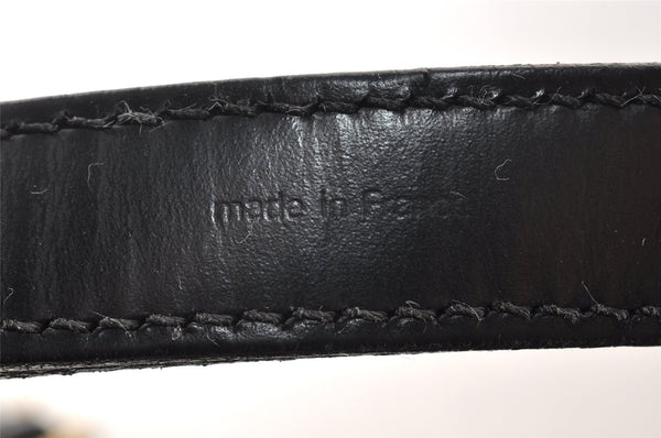 Authentic Louis Vuitton Epi Petit Noe Shoulder Drawstring Bag M59012 Black 7855I