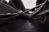 Authentic Louis Vuitton Epi Petit Noe Shoulder Drawstring Bag M59012 Black 7855I