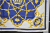 Authentic HERMES Carre 90 Scarf Crown Motif Silk White 7856D