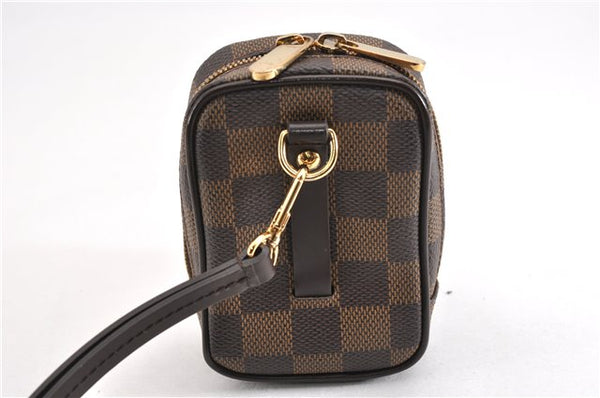Authentic Louis Vuitton Damier Etui Okapi PM Camera Case Pouch N61738 LV 7856F