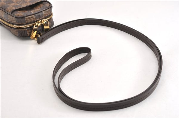 Authentic Louis Vuitton Damier Etui Okapi PM Camera Case Pouch N61738 LV 7856F