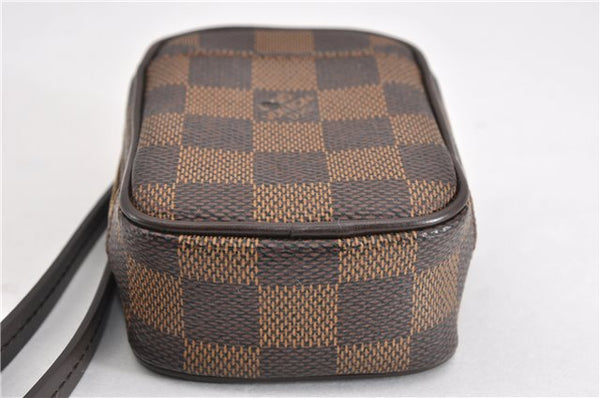 Authentic Louis Vuitton Damier Etui Okapi PM Camera Case Pouch N61738 LV 7856F