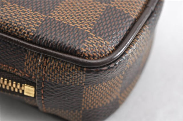 Authentic Louis Vuitton Damier Etui Okapi PM Camera Case Pouch N61738 LV 7856F