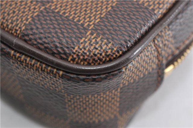 Authentic Louis Vuitton Damier Etui Okapi PM Camera Case Pouch N61738 LV 7856F