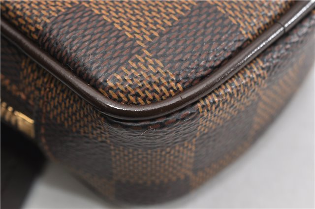 Authentic Louis Vuitton Damier Etui Okapi PM Camera Case Pouch N61738 LV 7856F