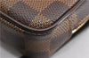 Authentic Louis Vuitton Damier Etui Okapi PM Camera Case Pouch N61738 LV 7856F