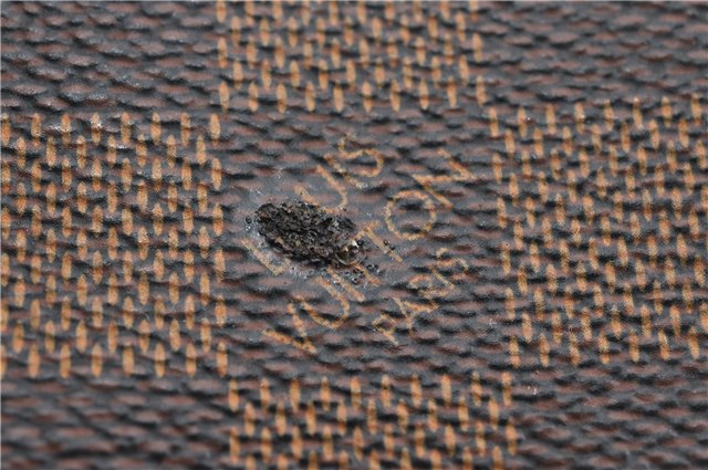 Authentic Louis Vuitton Damier Etui Okapi PM Camera Case Pouch N61738 LV 7856F