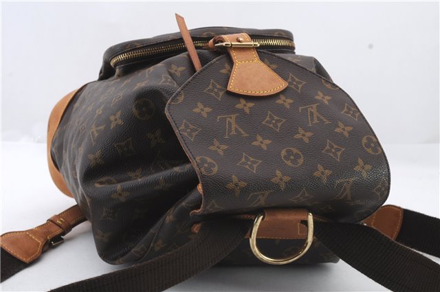 Authentic LOUIS VUITTON Monogram Montsouris GM Backpack M51135 LV 7857C