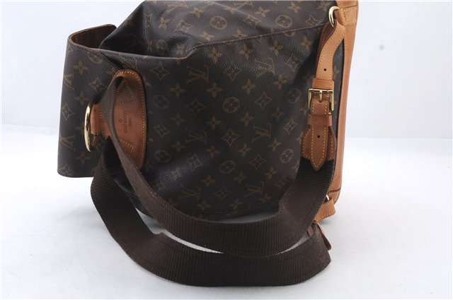 Authentic LOUIS VUITTON Monogram Montsouris GM Backpack M51135 LV 7857C