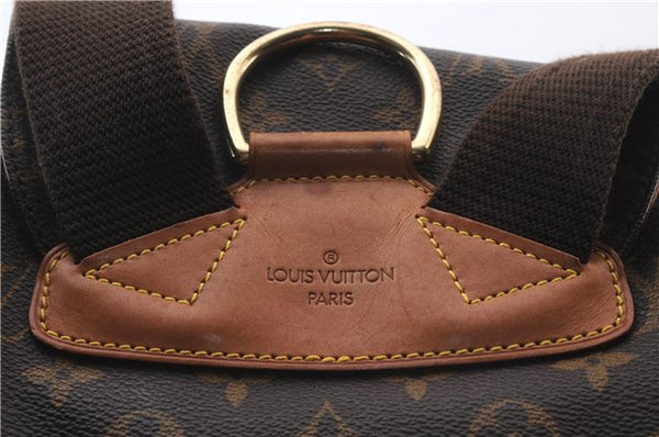 Authentic LOUIS VUITTON Monogram Montsouris GM Backpack M51135 LV 7857C