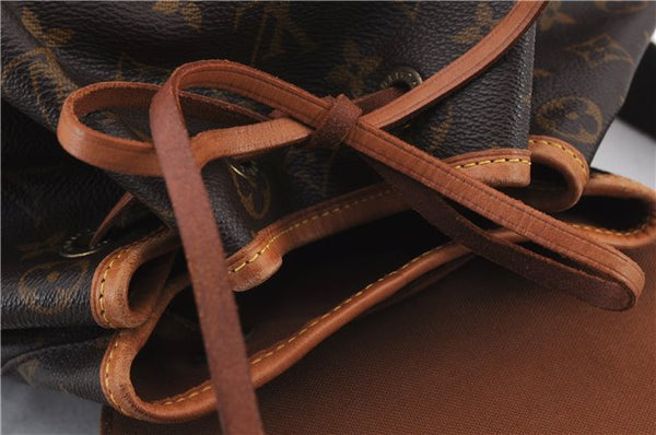 Authentic LOUIS VUITTON Monogram Montsouris GM Backpack M51135 LV 7857C