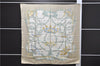 Authentic HERMES Carre 90 Scarf "LE SACRE DU PRINTEMPS" Silk Beige 7857D