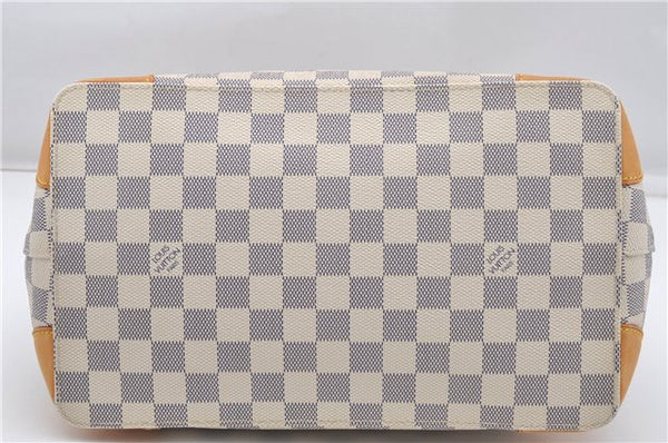 Authentic Louis Vuitton Damier Azur Hampstead PM N51207 Shoulder Tote Bag 7858F