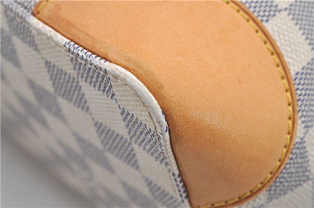 Authentic Louis Vuitton Damier Azur Hampstead PM N51207 Shoulder Tote Bag 7858F