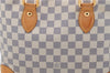 Authentic Louis Vuitton Damier Azur Hampstead PM N51207 Shoulder Tote Bag 7858F