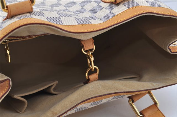 Authentic Louis Vuitton Damier Azur Hampstead PM N51207 Shoulder Tote Bag 7858F