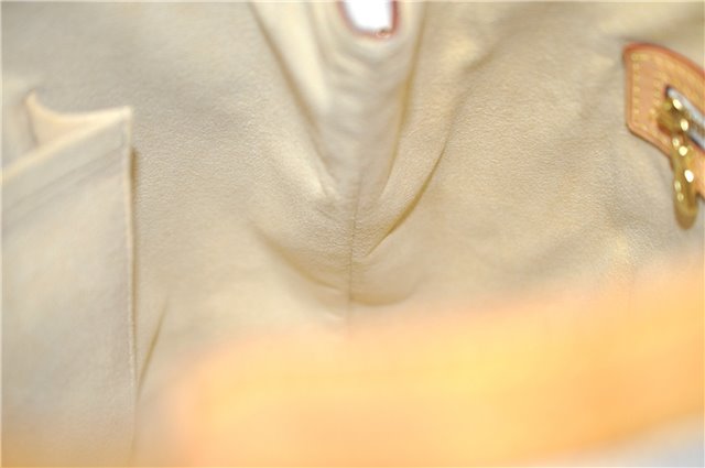 Authentic Louis Vuitton Damier Azur Hampstead PM N51207 Shoulder Tote Bag 7858F