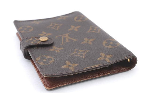 Authentic LOUIS VUITTON Monogram Agenda PM Day Planner Cover R20005 LV 7860C