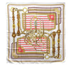 Authentic HERMES Carre 90 Scarf "COACHING" Silk Pink 7860D