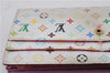 LOUIS VUITTON Monogram Multicolor Portefeuille Sarah Wallet M93744 White 7864C