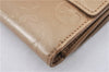 Auth Louis Vuitton Vernis Porte Monnaie Billets Cartes Credit Wallet Beige 7866F